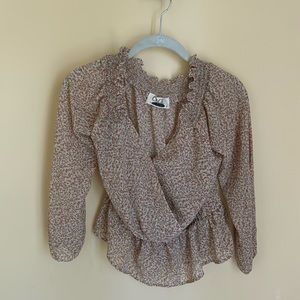 Cage Drapy Floral Blouse